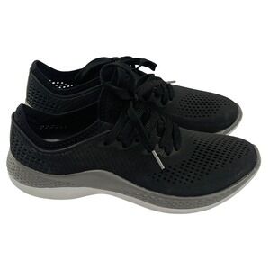 Crocs Literide 360 Pacer Shoes Womens 9 Black Athletic Casual Comfort Sneakers
